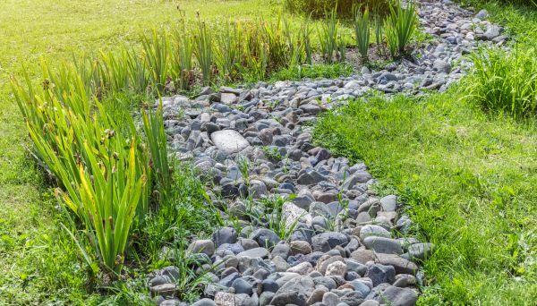 River Rock Garden Installation in Sequim