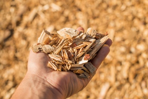Wood Chips Spreading in Sequim