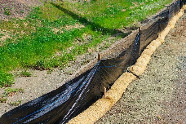Straw Wattle Installation in Sequim